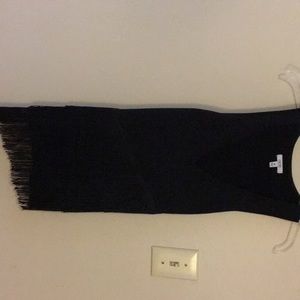 Fringed slinky shirt black and silver sparkles